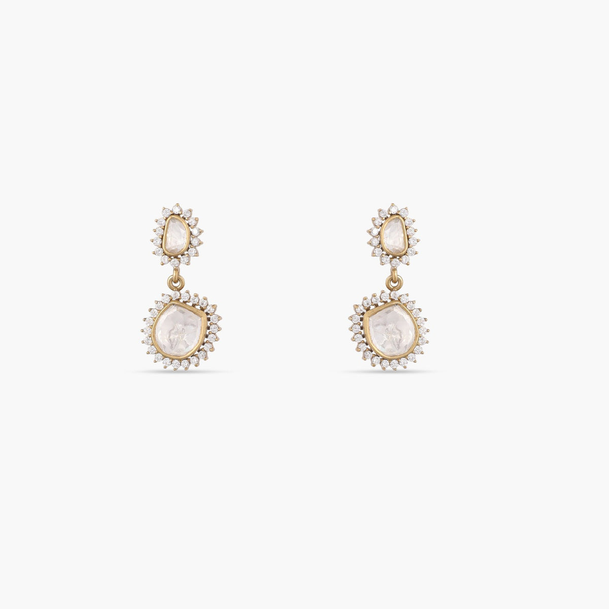 Brilliance MOISSANITE SILVER DROP EARRINGS