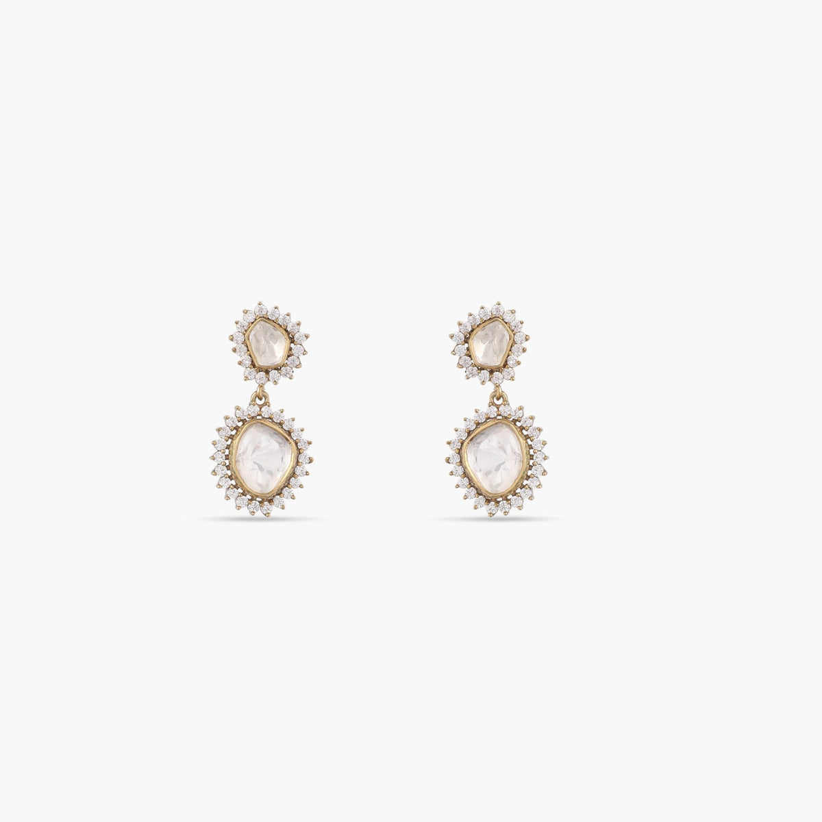 Sunlit MOISSANITE SILVER DROP EARRINGS