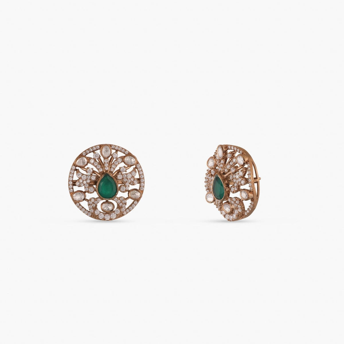 Earrings Moissanite Statement Silver Stud Earrings