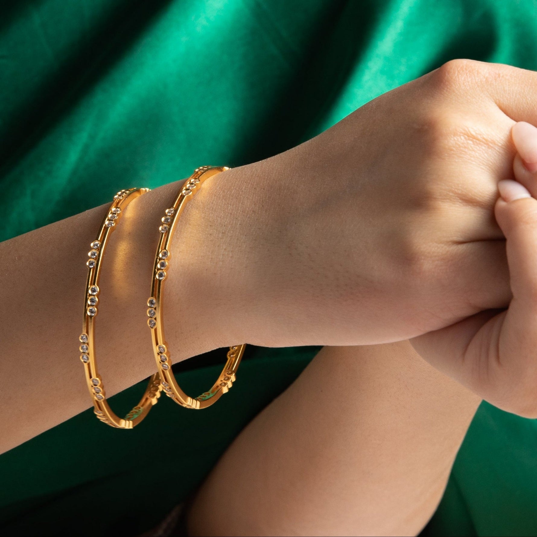 Bangles Rhea CZ Silver Bangle