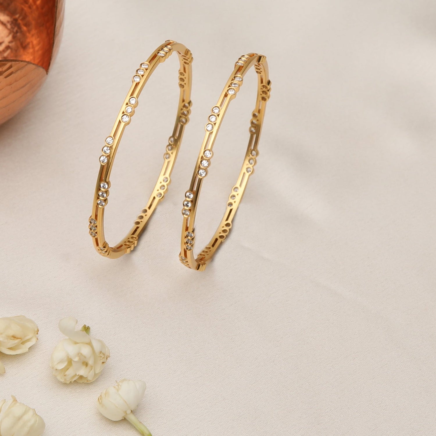 Bangles Rhea CZ Silver Bangle