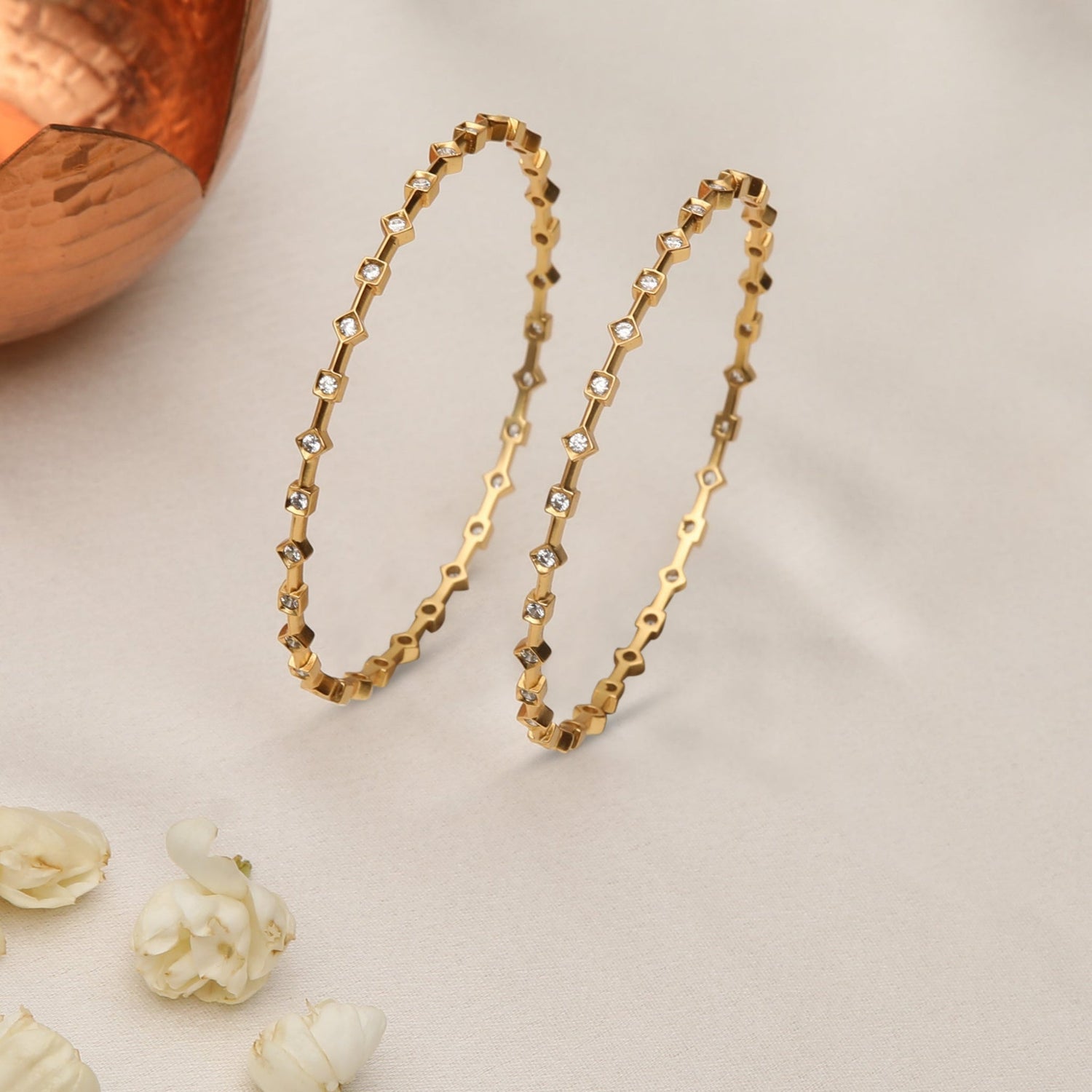 Bangles Anaya CZ Silver Bangles