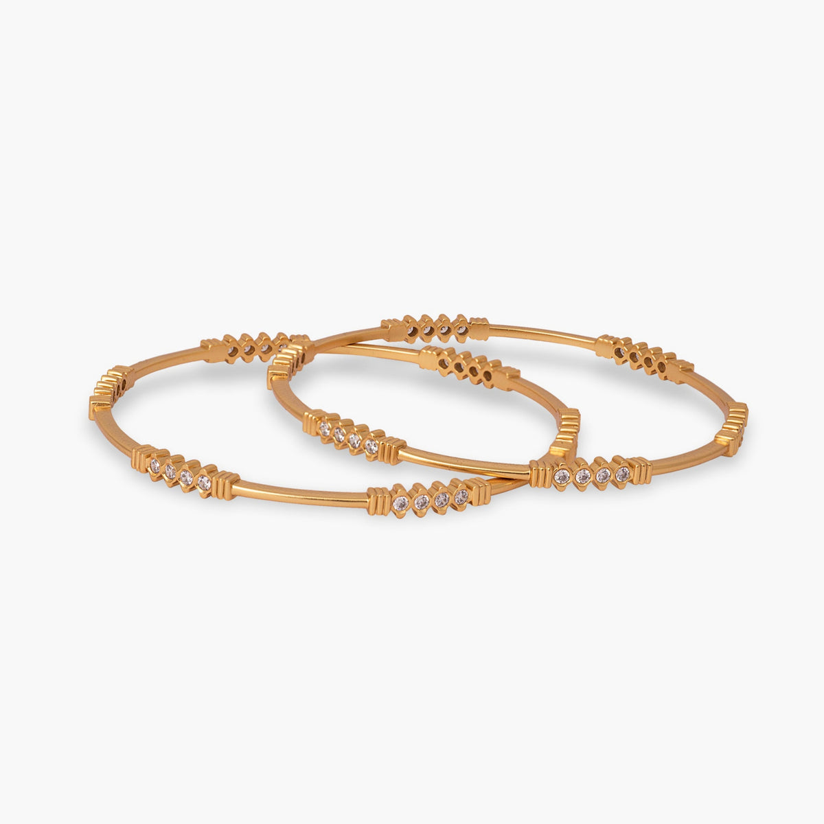 Ira CZ Silver Bangles