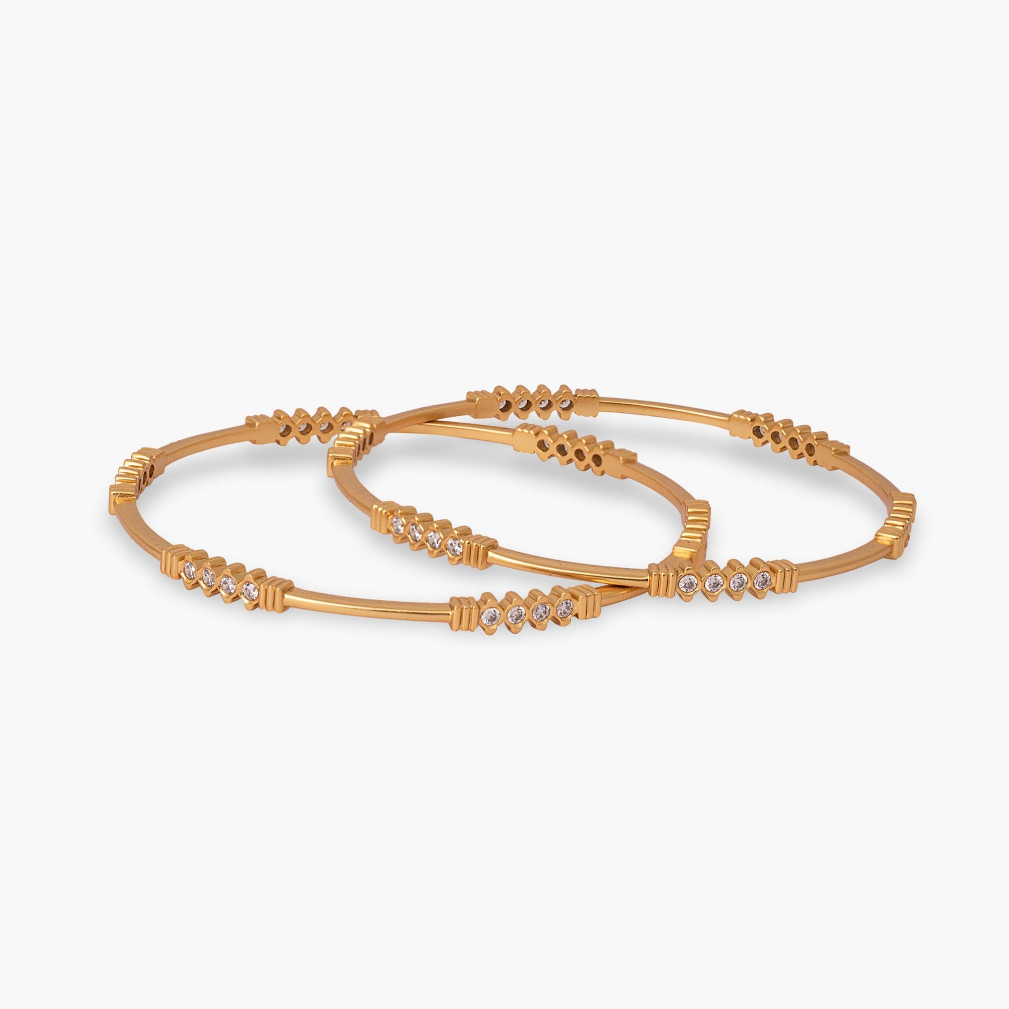 Ira CZ Silver Bangles