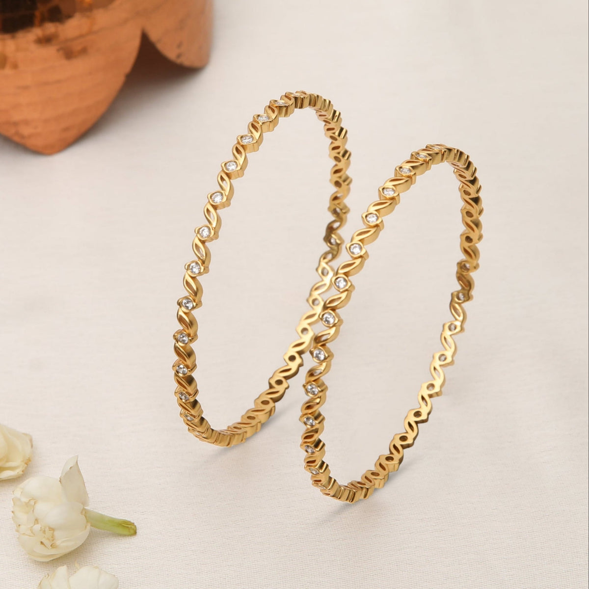 Bangle Ziya CZ Silver Bangles