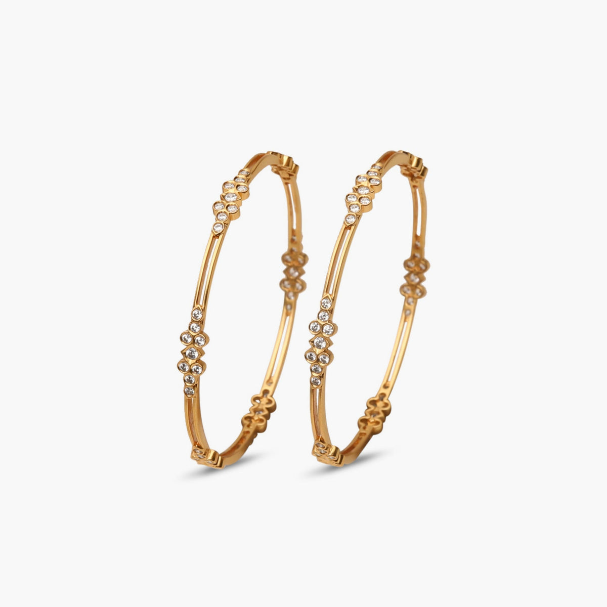 Eira CZ Silver Bangles