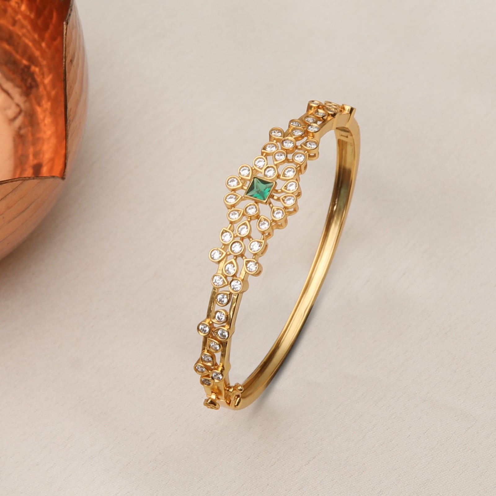 Meera CZ Silver Bracelet