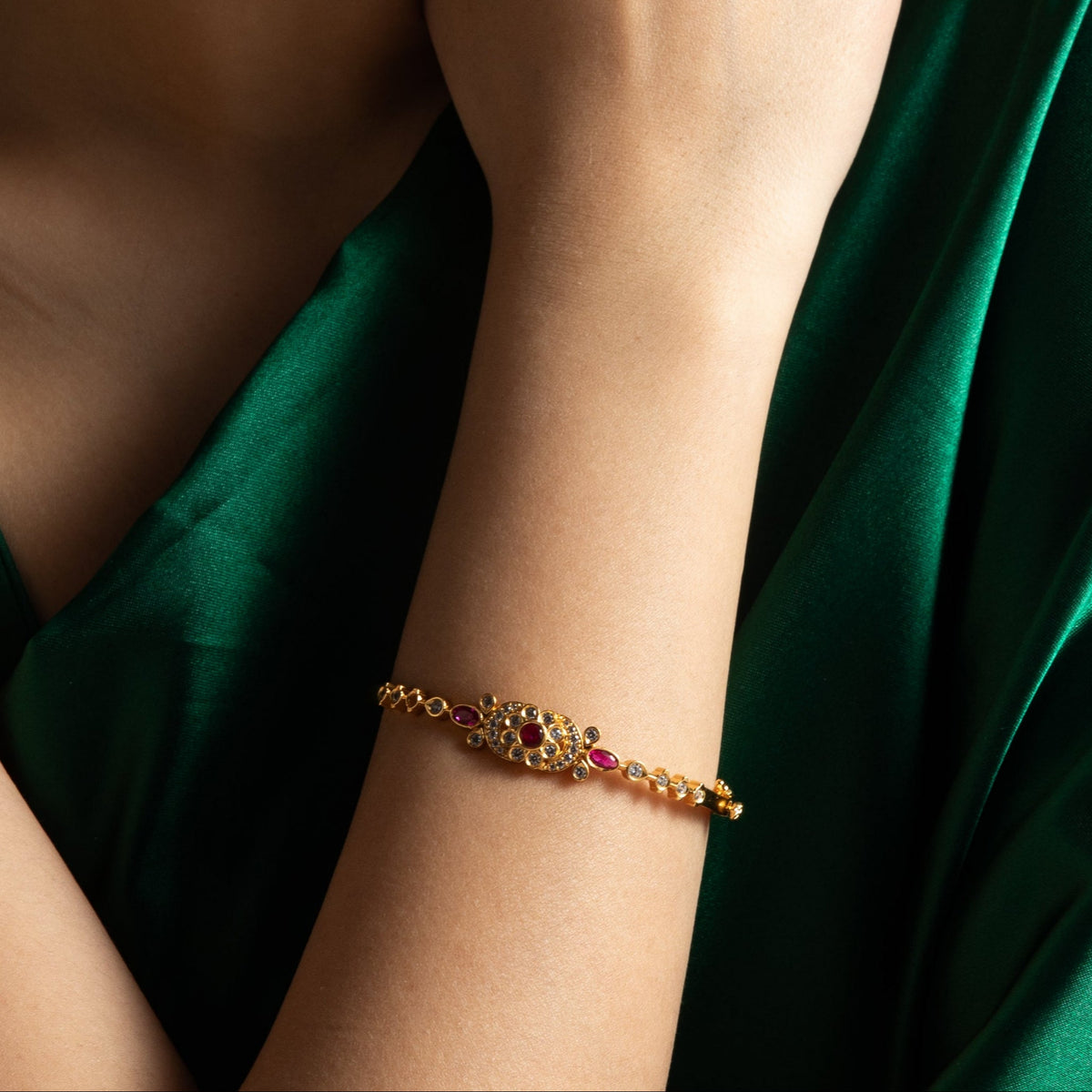 Raga CZ Silver Bracelet