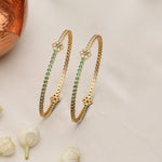 Bangles Devika CZ Silver Bangles