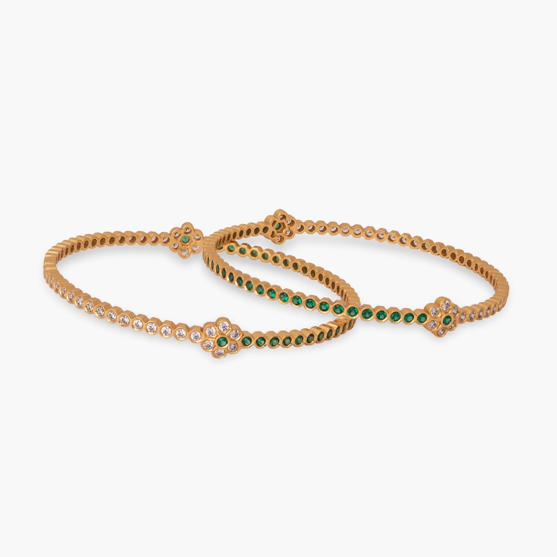 Bangles Devika CZ Silver Bangles