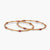 Nyra Modern Red CZ Silver Bangles