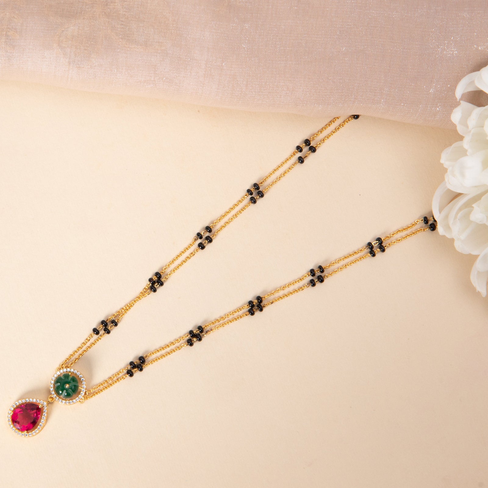 Vanessa CZ Silver Mangalsutra