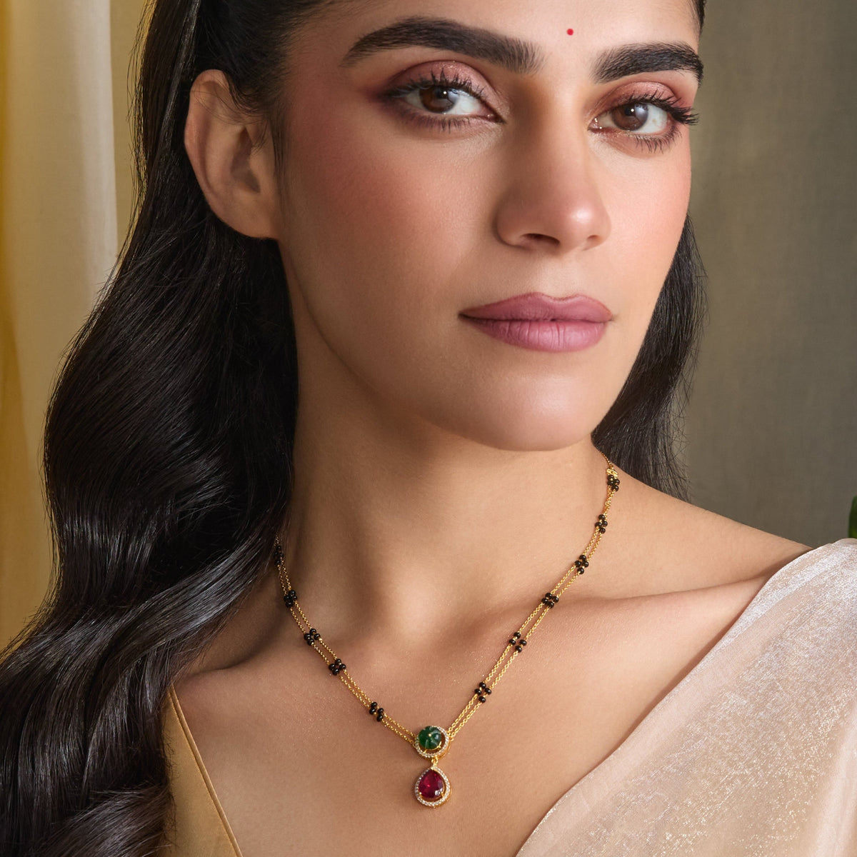 Vanessa CZ Silver Mangalsutra