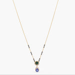 Necklace Dewy Peridot CZ Silver Mangalsutra