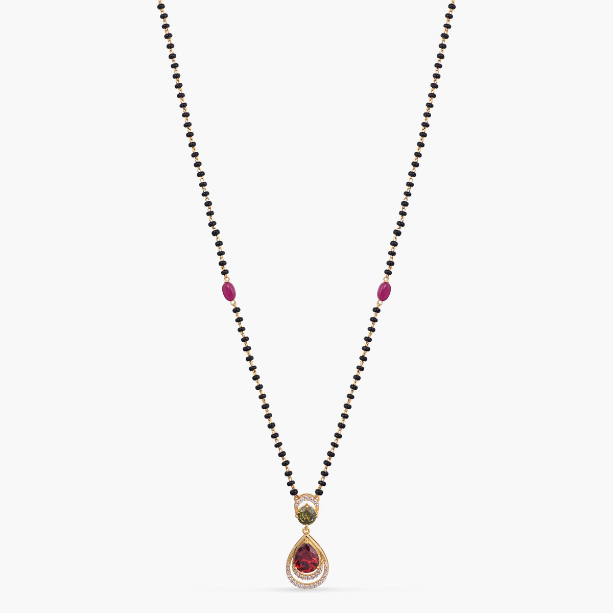 Prism Bloom CZ Silver Mangalsutra