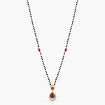 Prism Bloom CZ Silver Mangalsutra