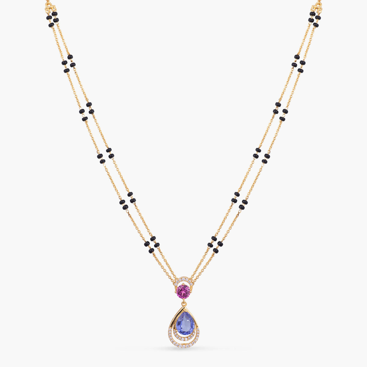 Spring Bloom CZ Silver Mangalsutra