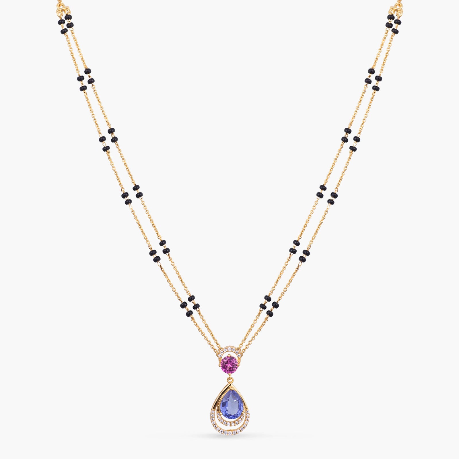 Spring Bloom CZ Silver Mangalsutra