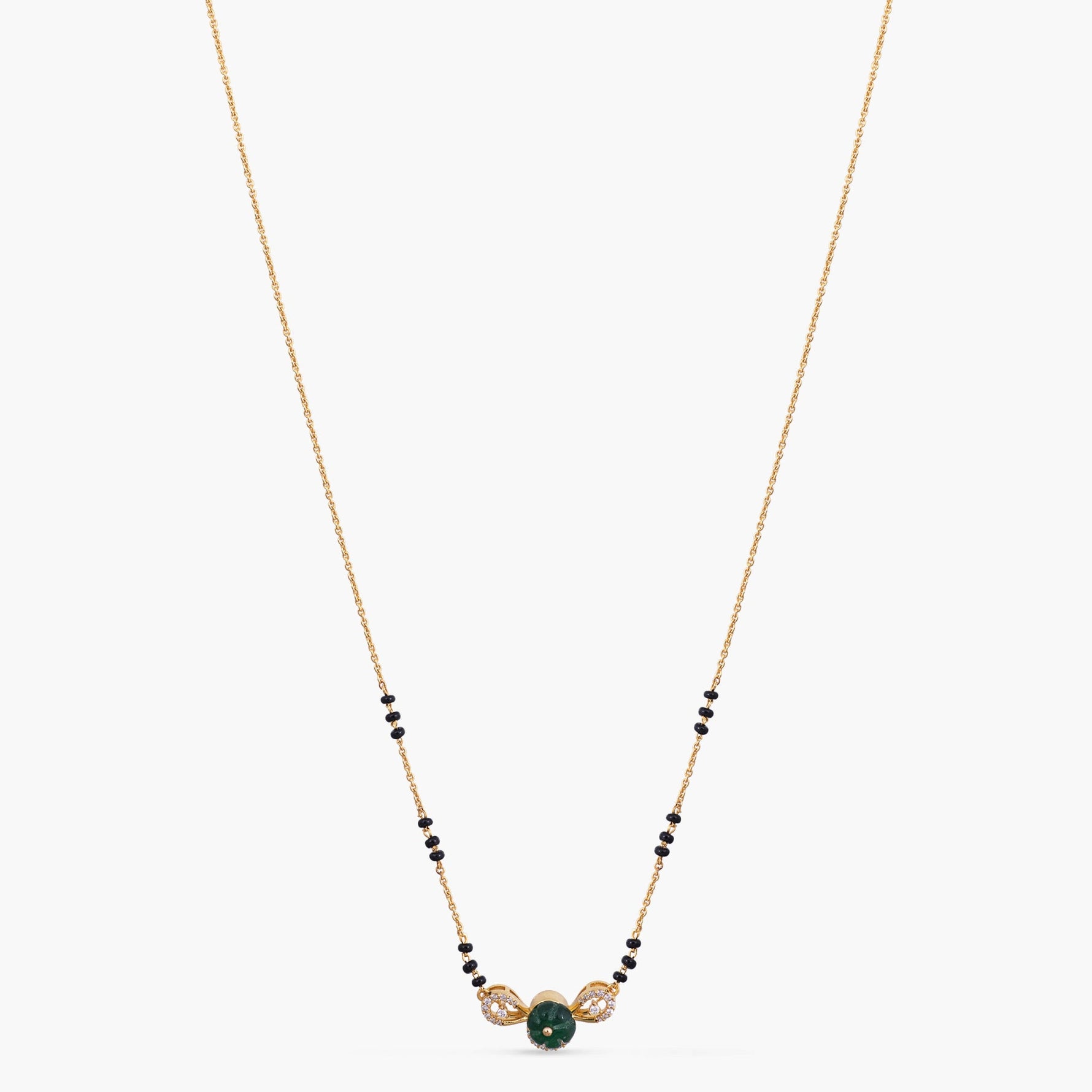 Necklace Minimalist CZ Silver Mangalsutra