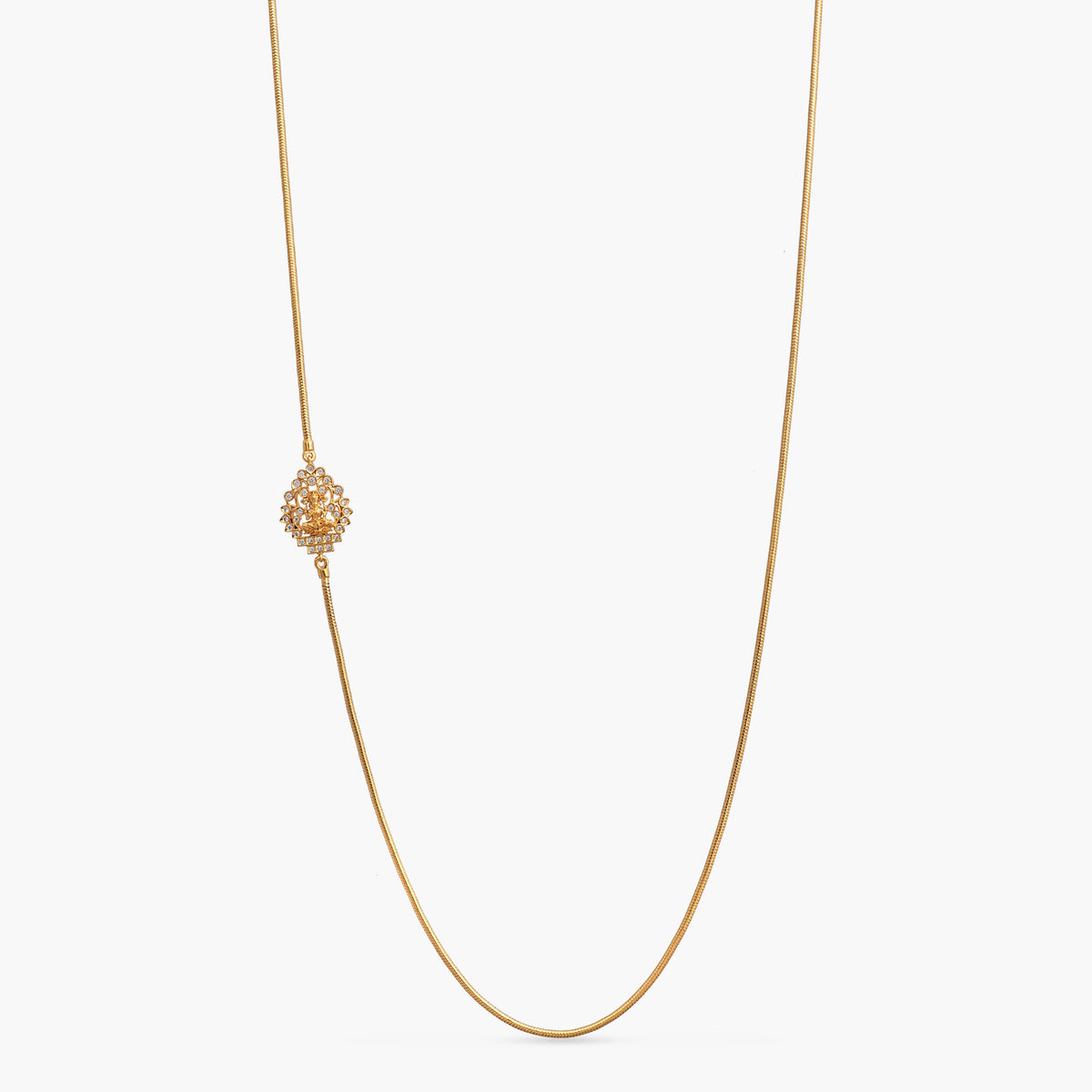 Mogappu Gold Plated Silver Pendant Necklace