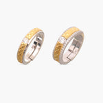 Finger Ring Love Knot CZ Silver Couple Rings