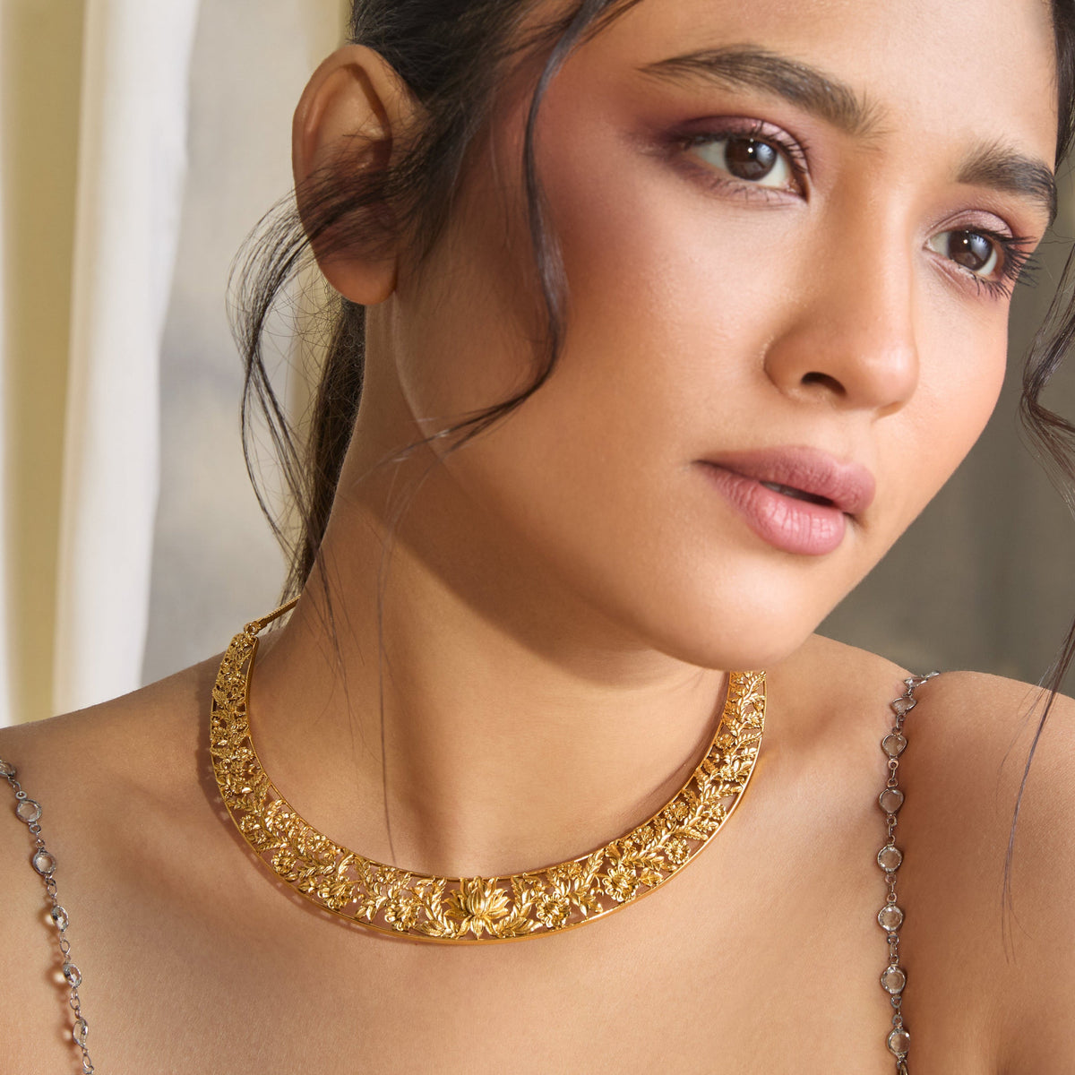 Padmini Antique Silver Necklace