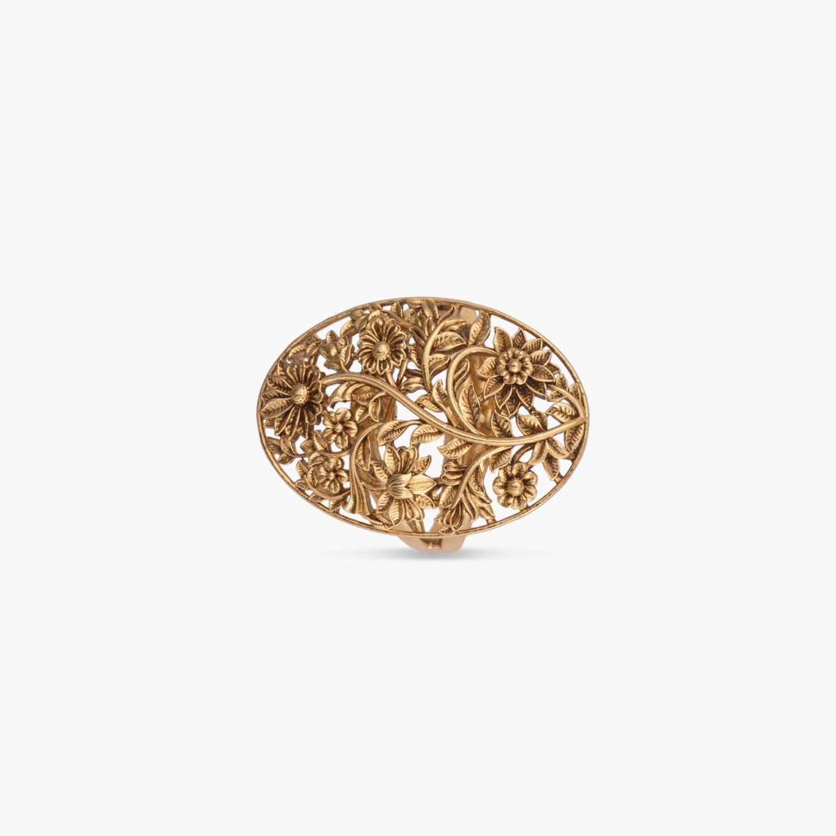 Kusuma Antique Silver Ring