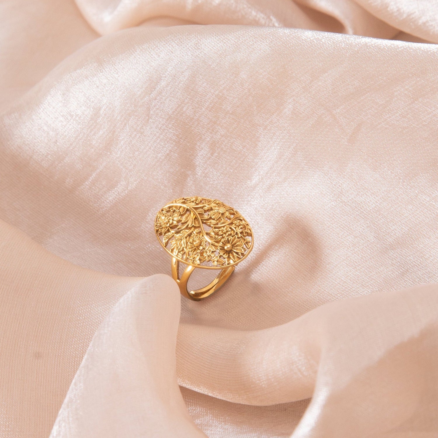 Finger Ring Kusuma Antique Silver Ring