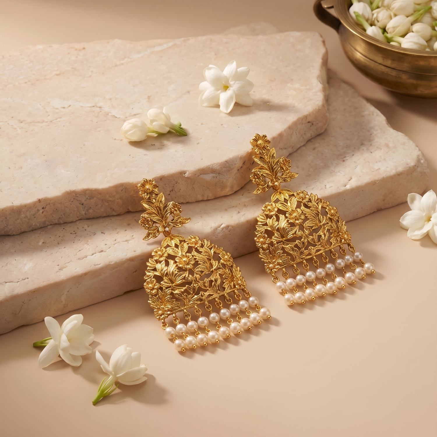 Devika Silver Drop Earrings