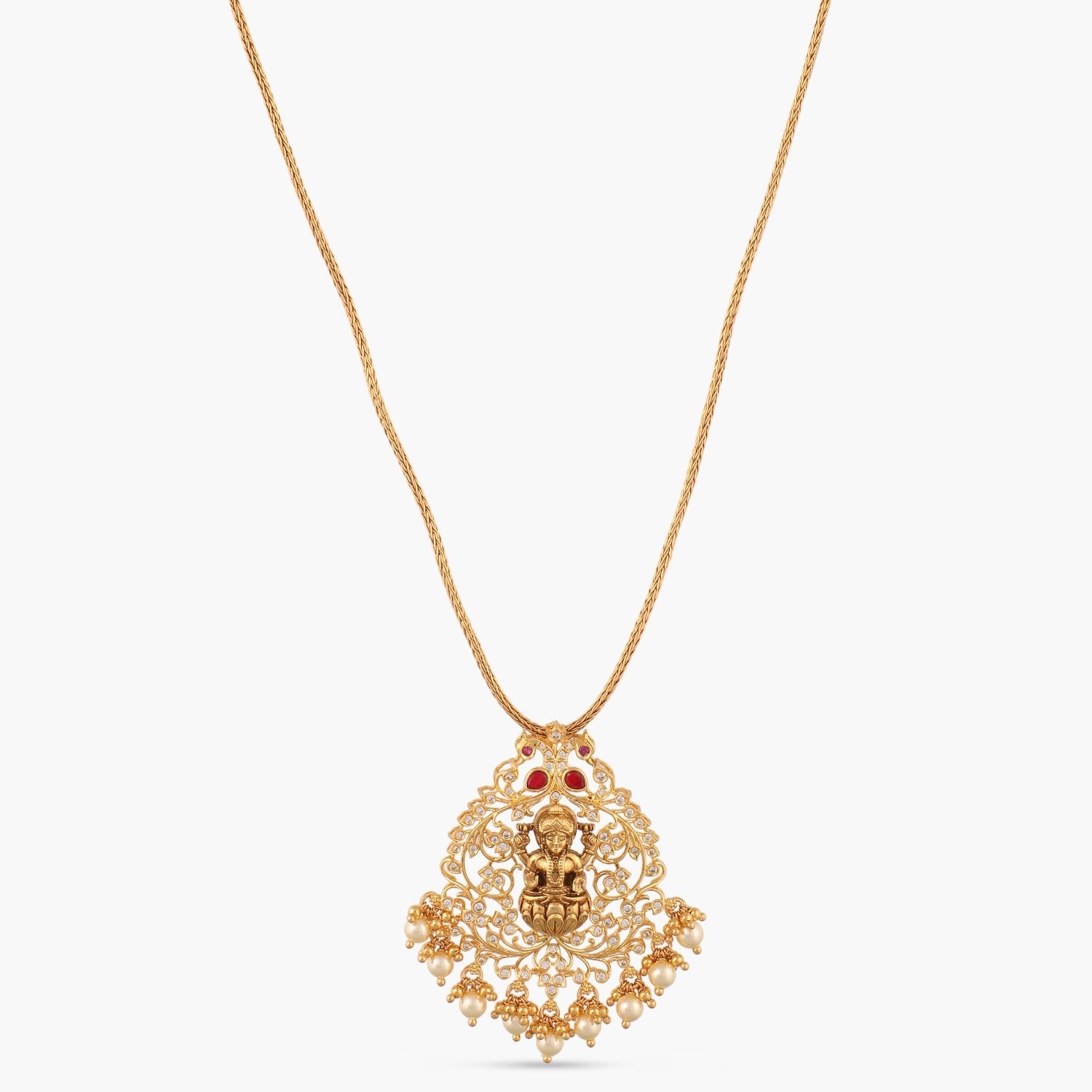 Pendants Abundance Temple Silver Pendant Necklace