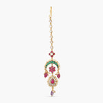 Hair Accessories Swarnim Pushp Heritage Jadau Silver Maangtika