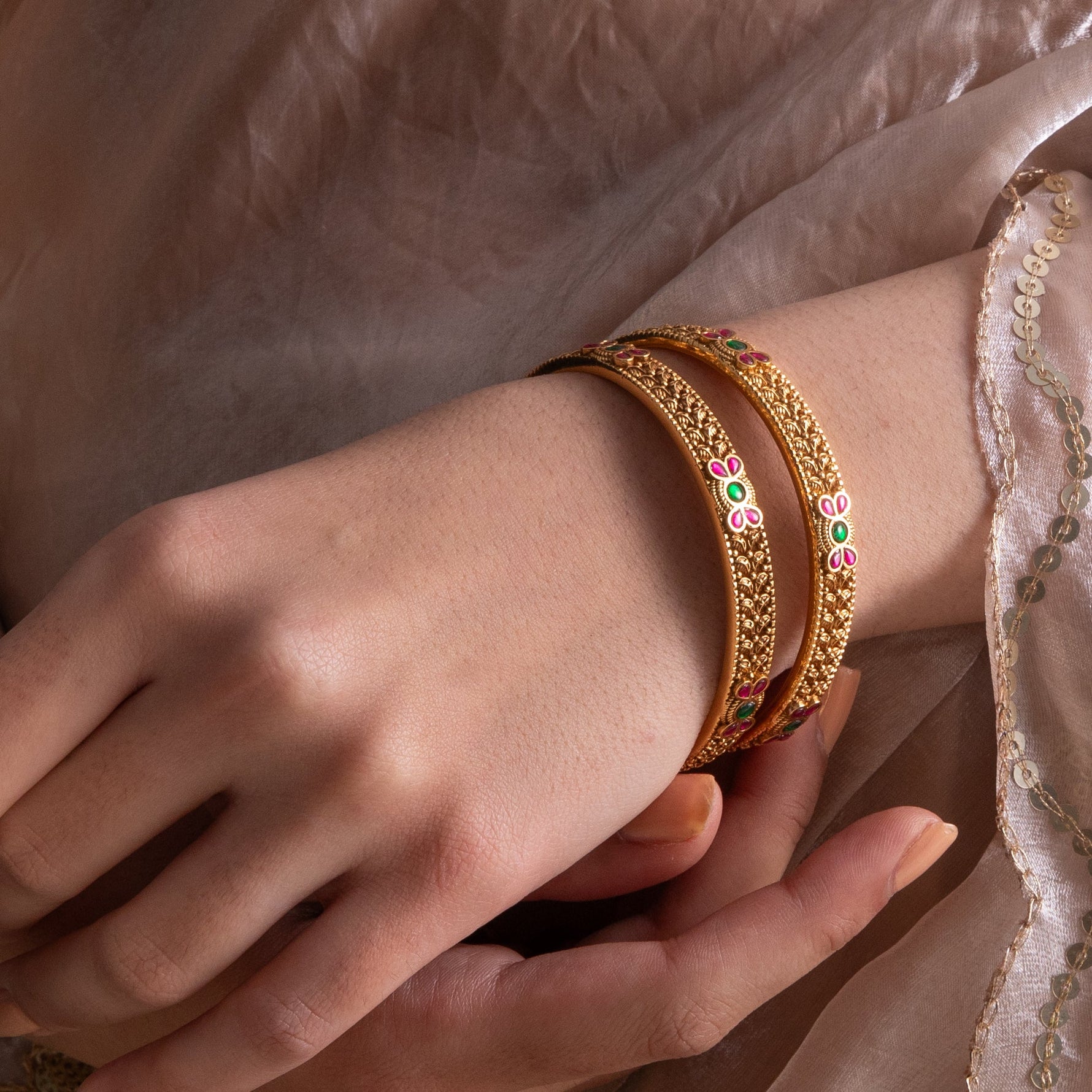 Bangles Kishori Antique Silver Bangles