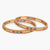 Regal Bloom Kempu Antique Bangles
