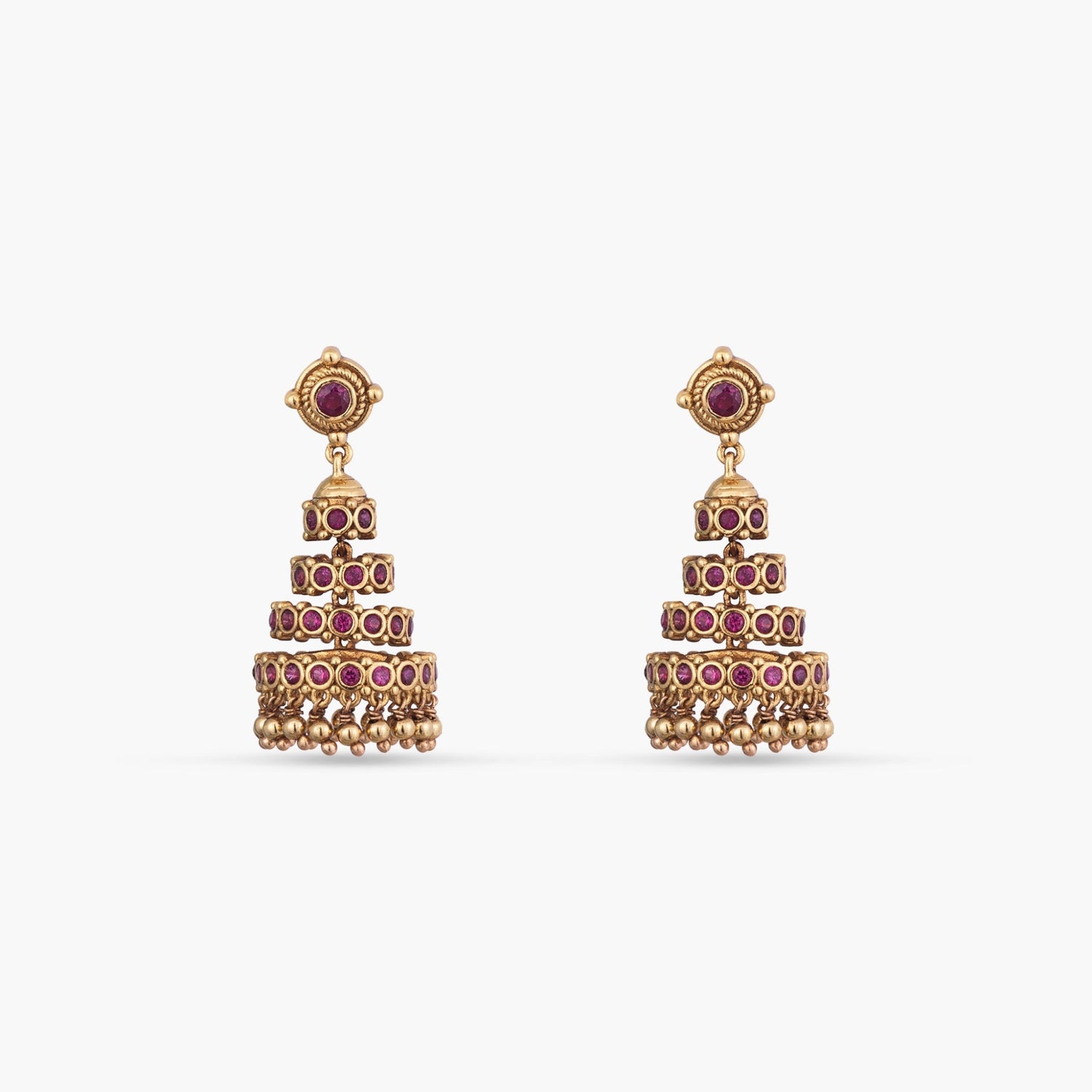 Earrings Chandrika Antique Silver Jhumka Earrings