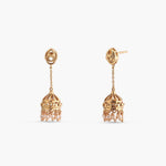 Earrings Meher Antique Jhumka Silver Earrings