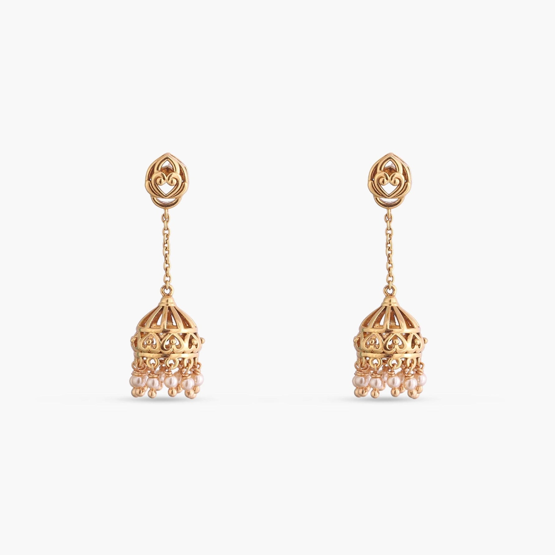 Earrings Meher Antique Jhumka Silver Earrings