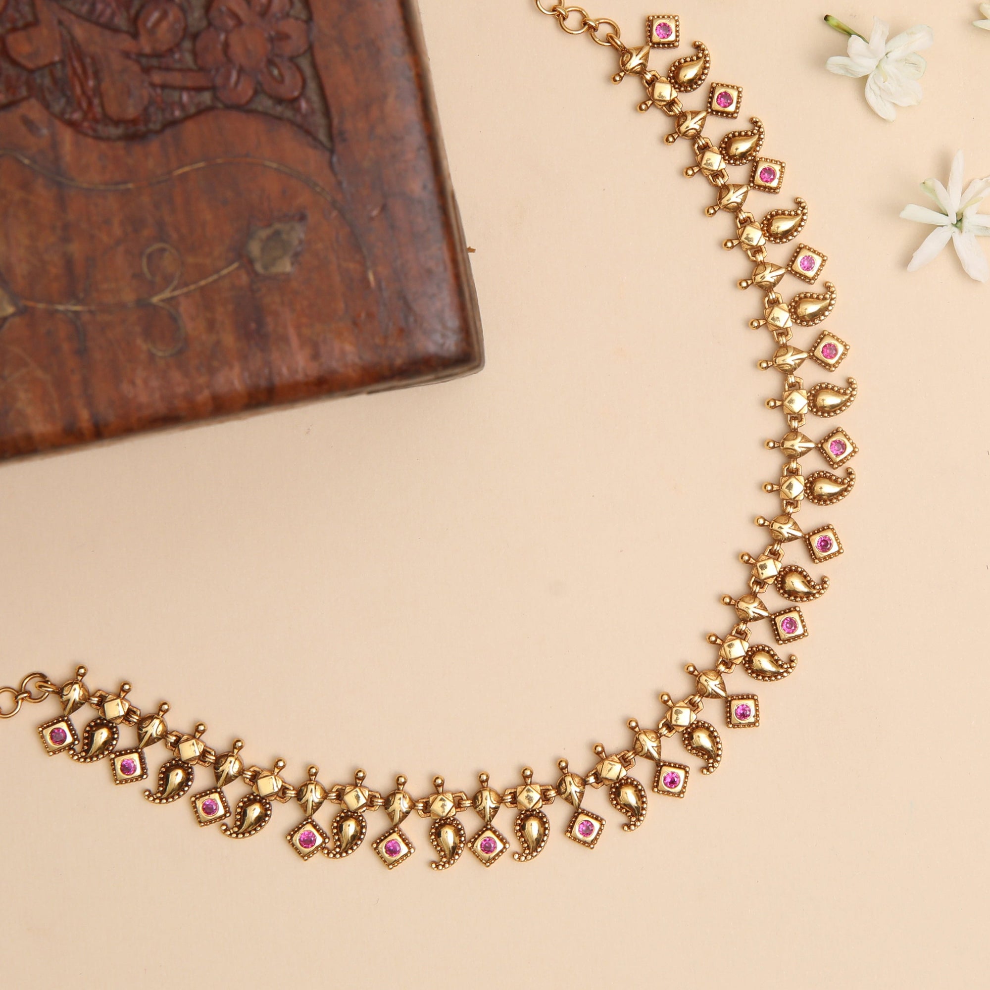 Amodini Antique Silver Necklace