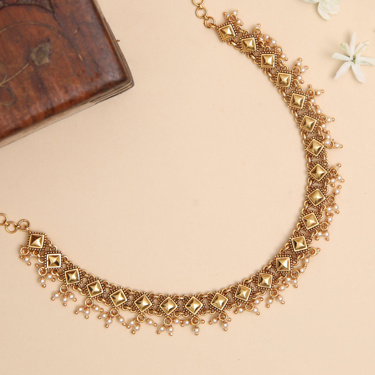 Rekha Antique Silver Necklace