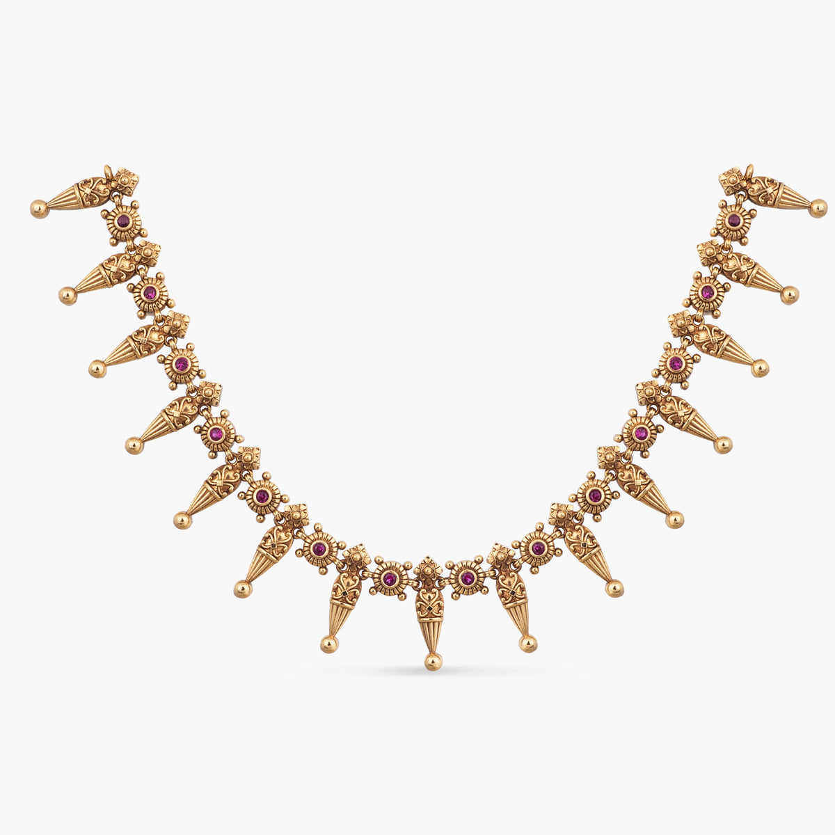 Dhara Antique Silver Necklace
