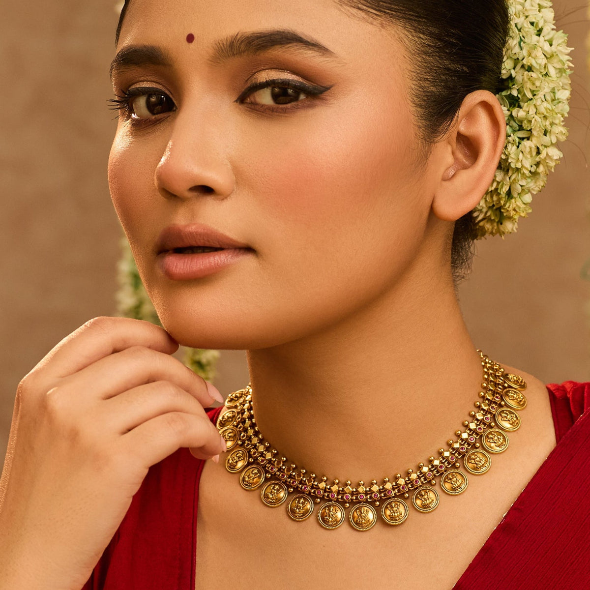 Kalindi Kasu Antique Silver Necklace