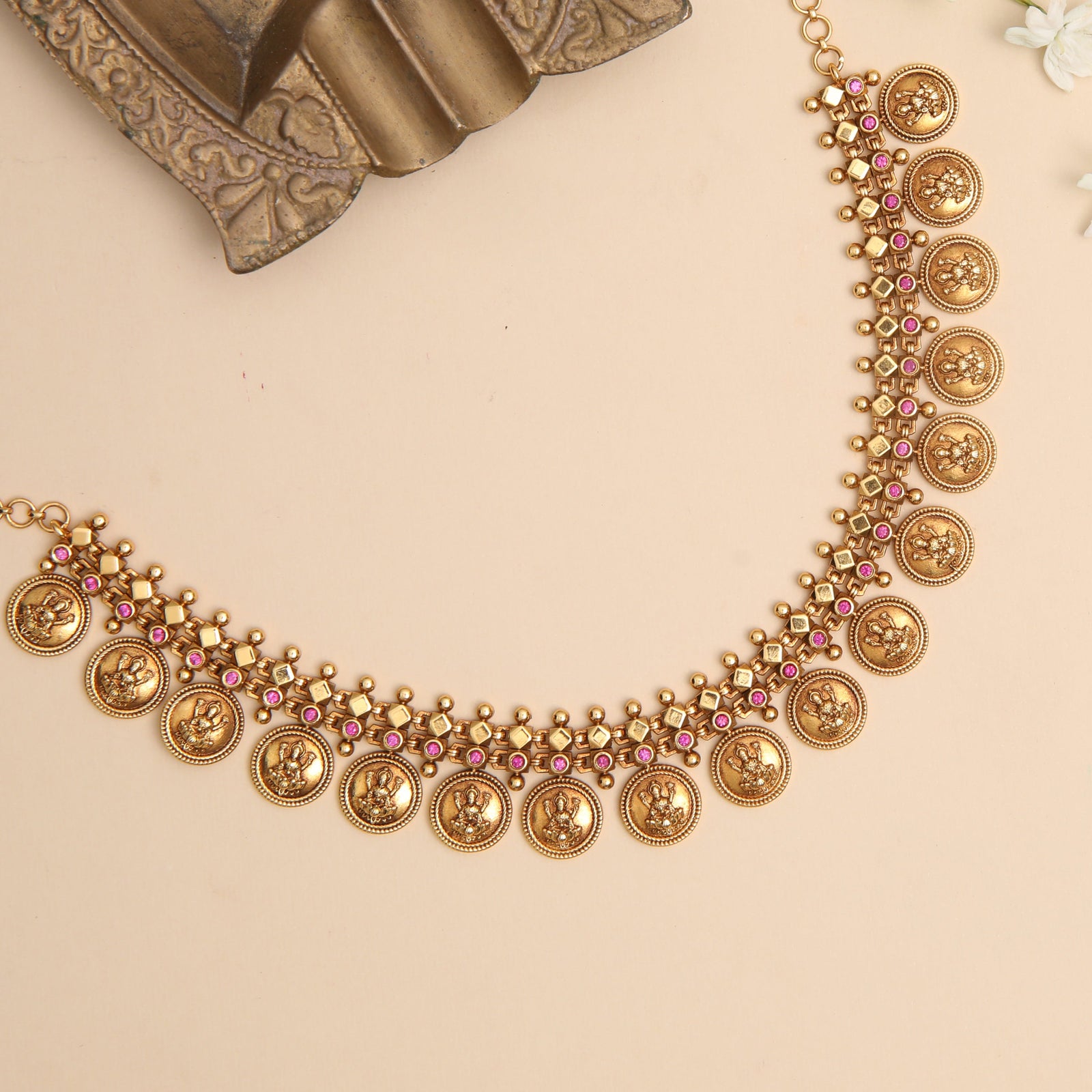 Kalindi Kasu Antique Silver Necklace