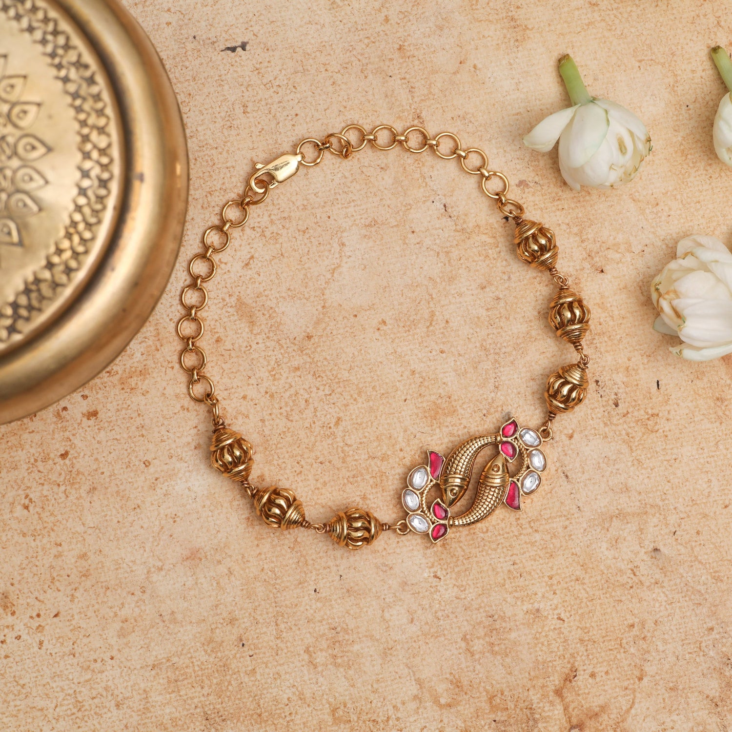 Bracelet Kesar Kempu Antique Silver Bracelet