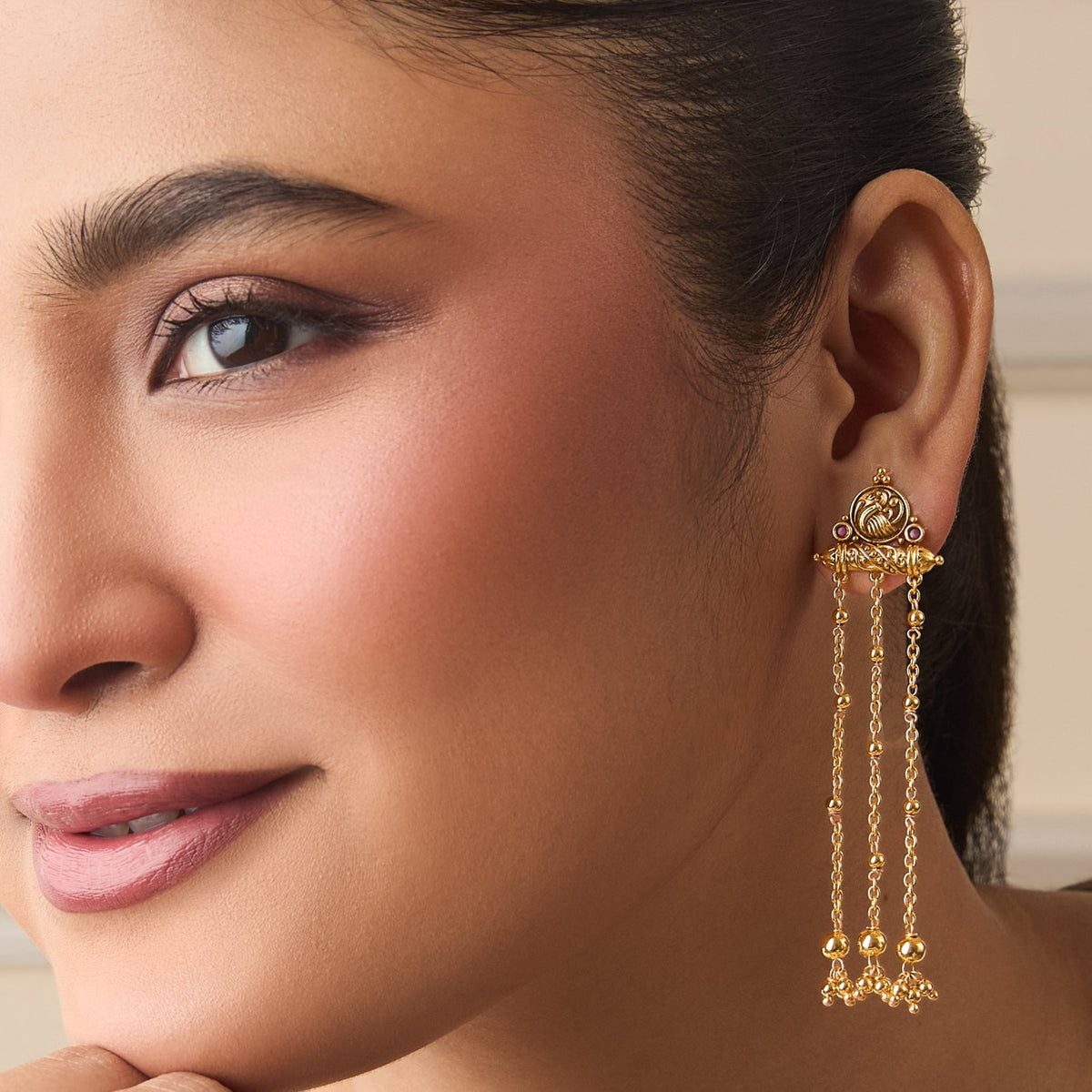 Dhriti Silver Drop Earrings