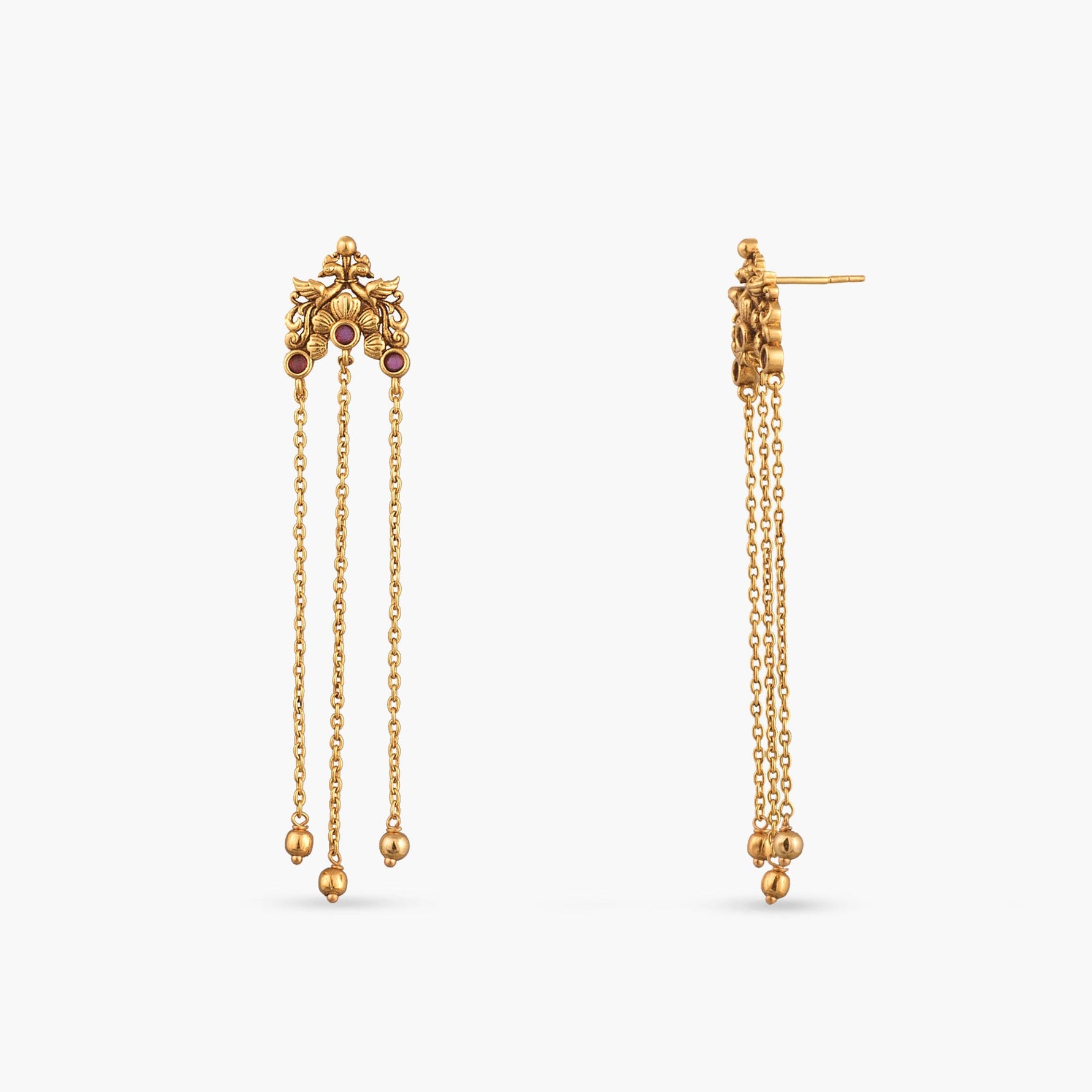Aadhya Silver Drop Earrings