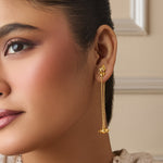 Pihu Silver Drop Earrings