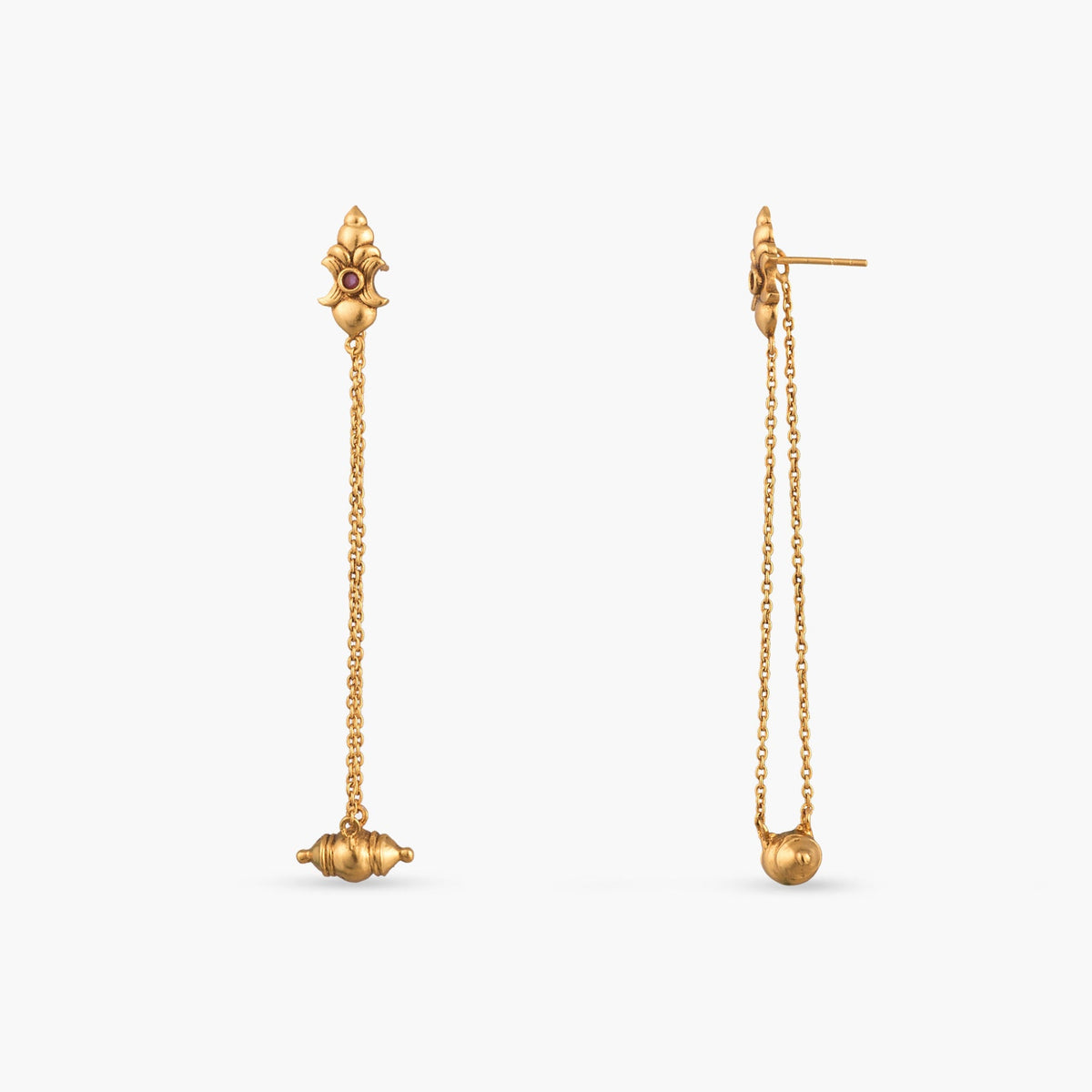 Pihu Silver Drop Earrings