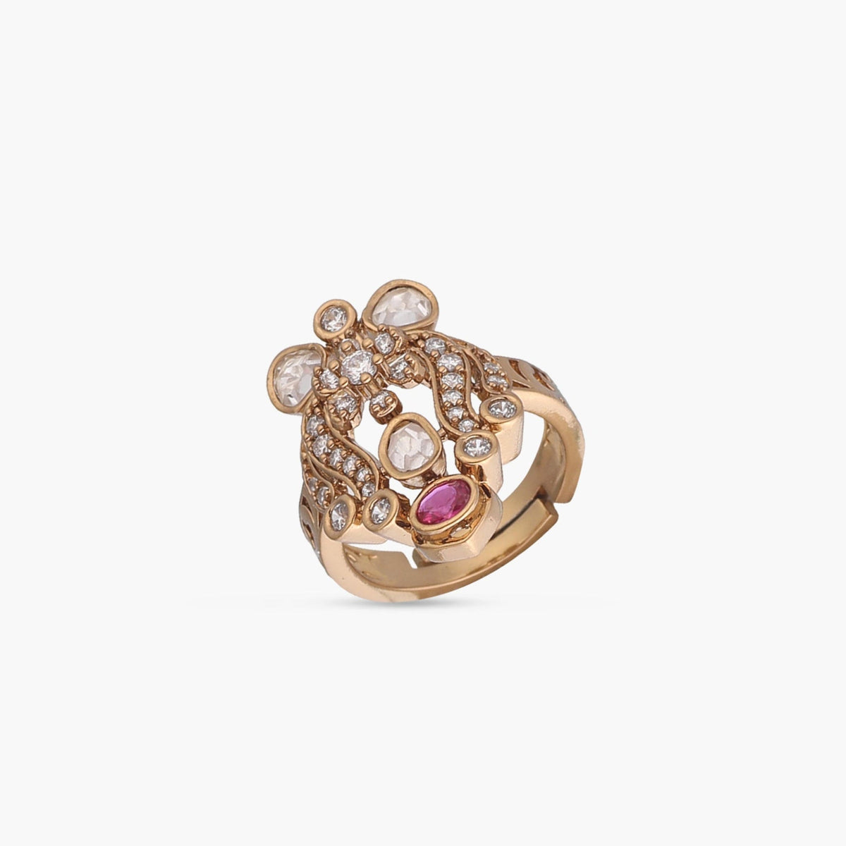 Finger Ring Lira Moissanite Silver Ring