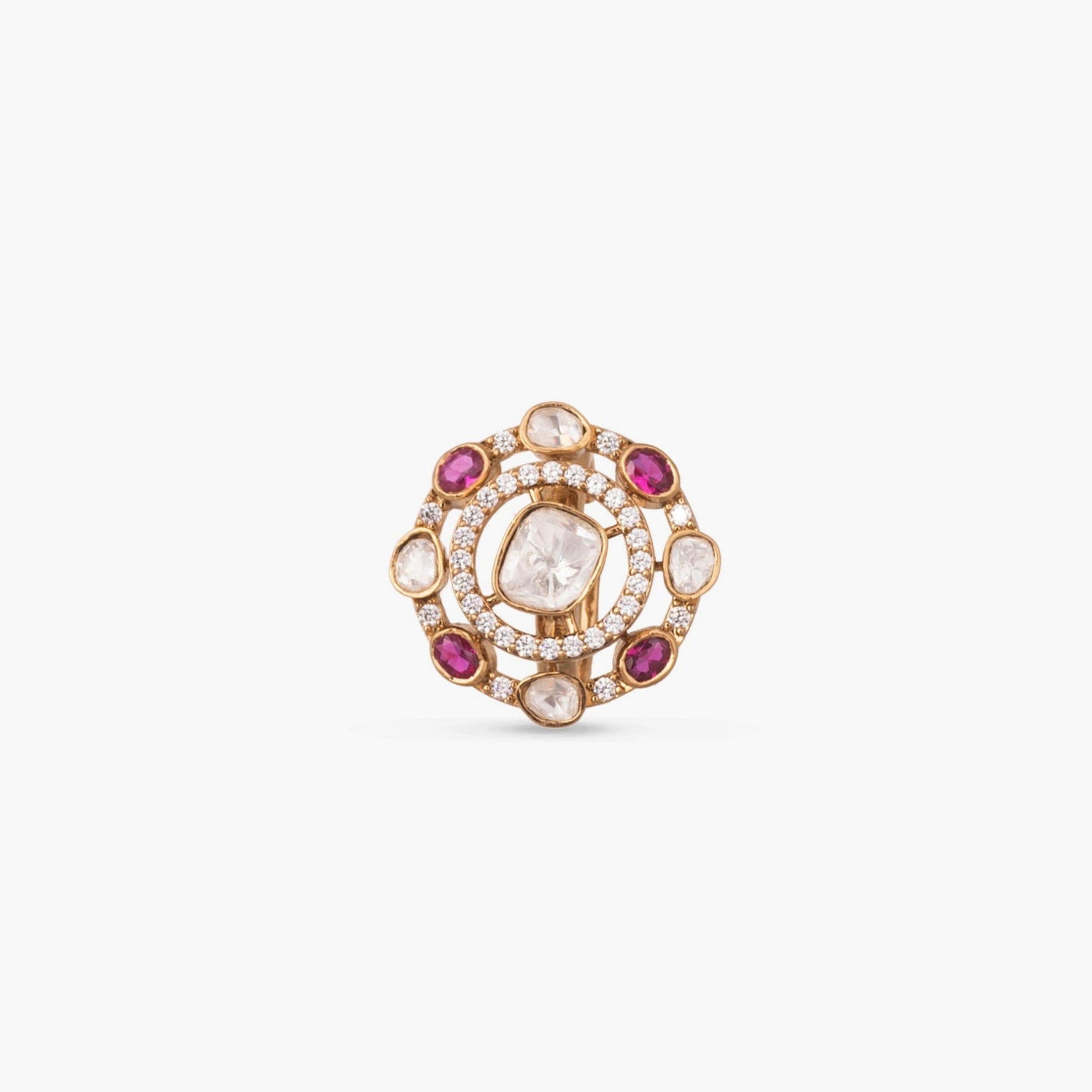 Finger Ring Arwa Moissanite Silver Ring