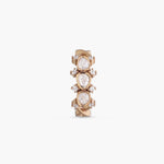 Finger Ring Elizabeth Moissanite Silver Ring
