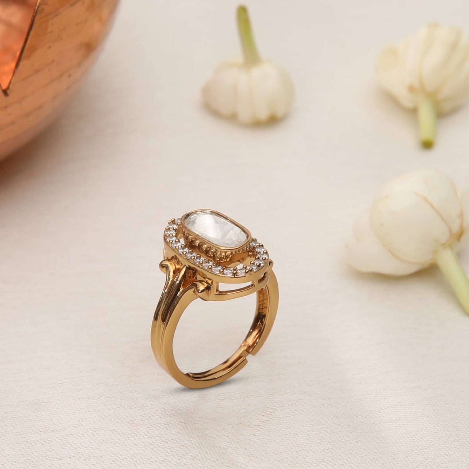 Elira Moissanite Silver Ring